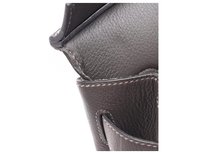 Hermès Borsa Hermes Haut à Courroies 40 Marrone Grigio - vista 8