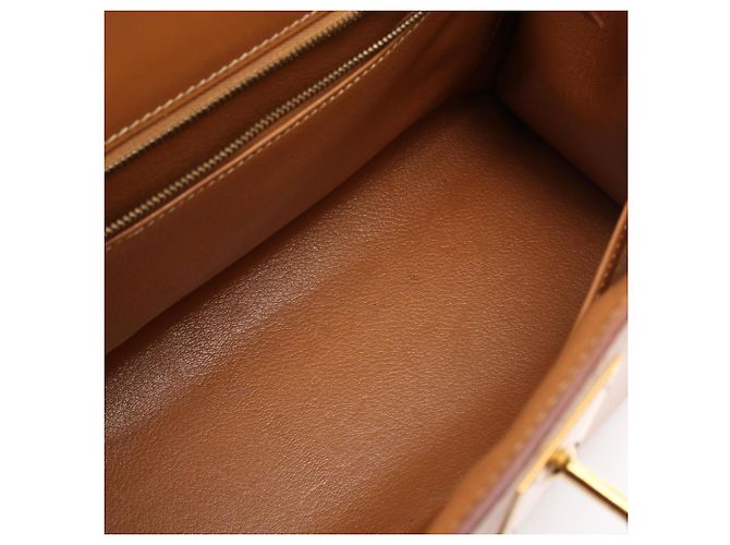 Hermès Borsa Hermes Kelly 32 Natural Marrone - vista 8