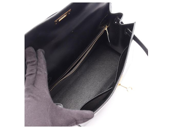 Hermès Hermes Kelly 28 Handtasche Schwarz - Ansicht 3