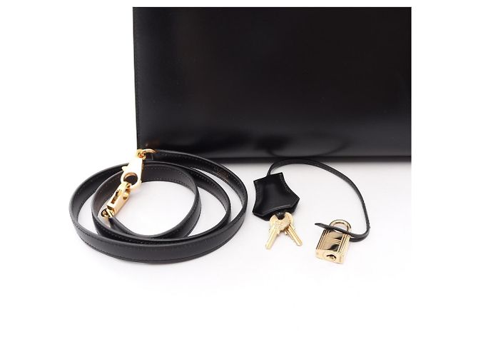 Hermès Hermes Kelly 28 Handtasche Schwarz - Ansicht 6
