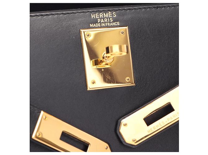 Hermès Hermes Kelly 28 Handtasche Schwarz - Ansicht 8