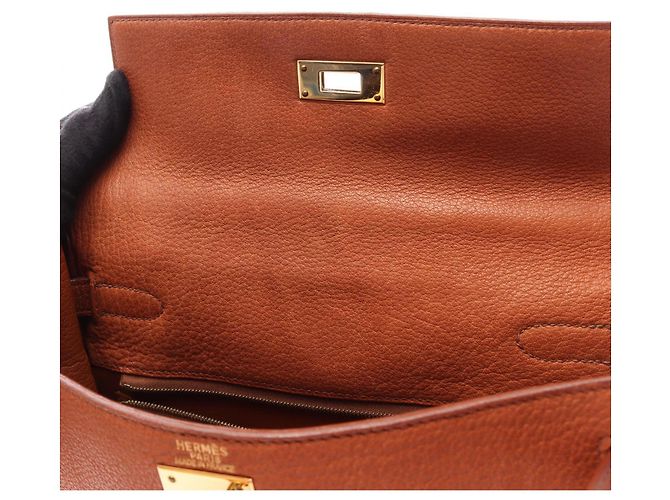 Hermès Zaino/Borsa Hermes Kelly Ad GM Marrone - vista 14