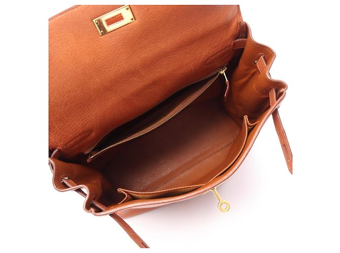 Hermès Zaino/Borsa Hermes Kelly Ad GM Marrone - vista 3
