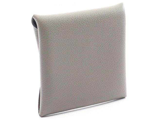 Monedero Bastia Gris Hermès Castaño - vista 2
