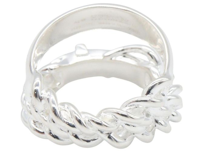Hermès Hermes Boucles Sellier Inflexible Silver Band Ring Silber - Ansicht 3