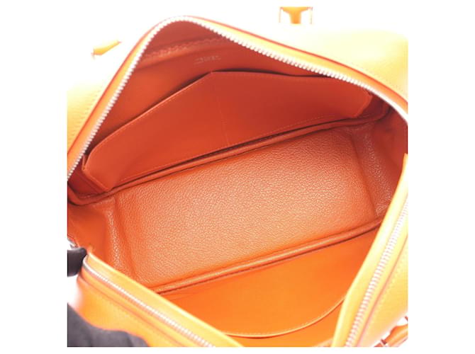 Hermès Borsa Hermes Plume 28 Arancione - vista 3