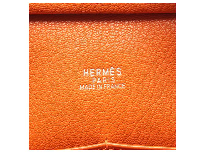 Hermès Borsa Hermes Plume 28 Arancione - vista 4