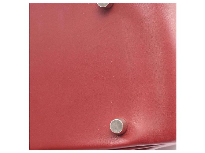 Hermès Hermes Plume 32 Handtasche Rot Bordeaux - Ansicht 11