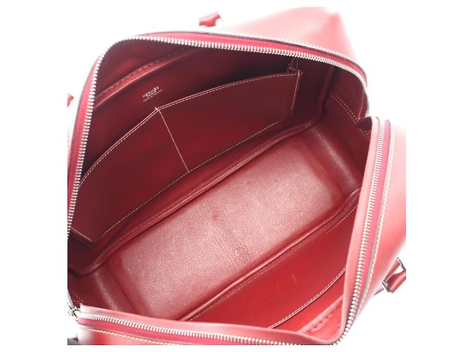 Hermès Hermes Plume 32 Handtasche Rot Bordeaux - Ansicht 3