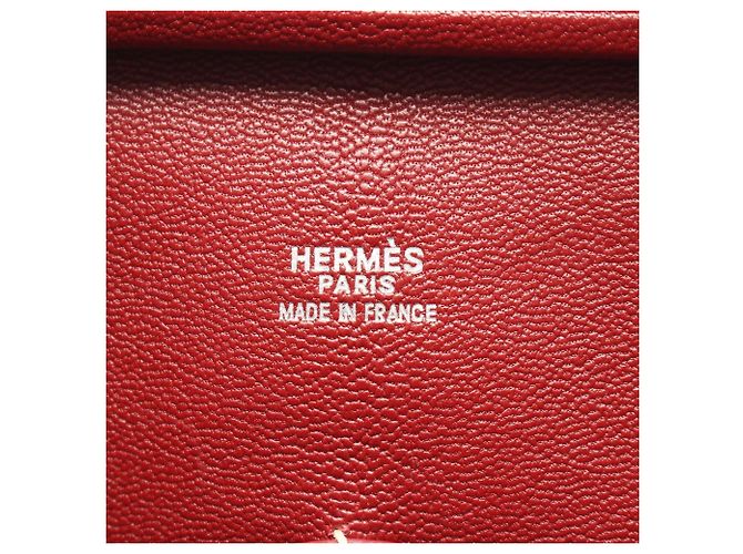Hermès Hermes Plume 32 Handtasche Rot Bordeaux - Ansicht 4