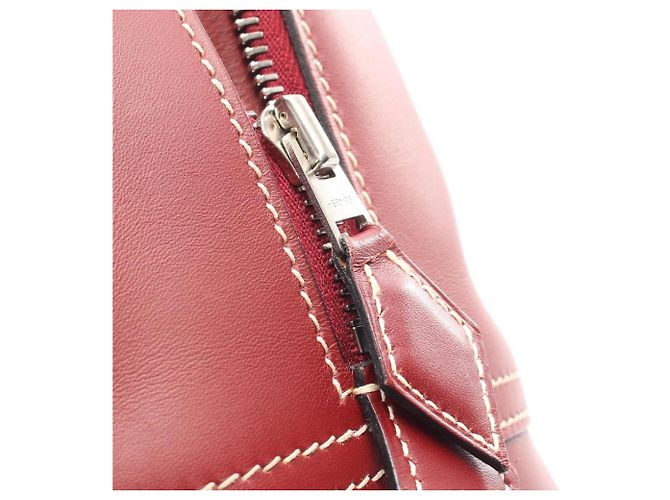Hermès Hermes Plume 32 Handtasche Rot Bordeaux - Ansicht 6