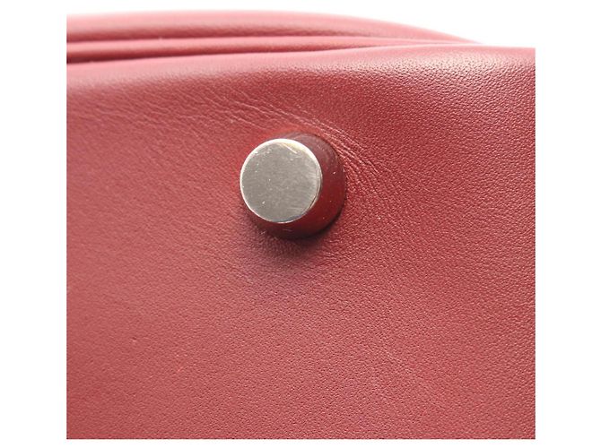 Hermès Hermes Plume 32 Handtasche Rot Bordeaux - Ansicht 9