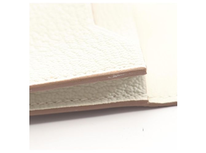 Tarjetero Hermès Bearn en piel de chevre blanco - vista 6