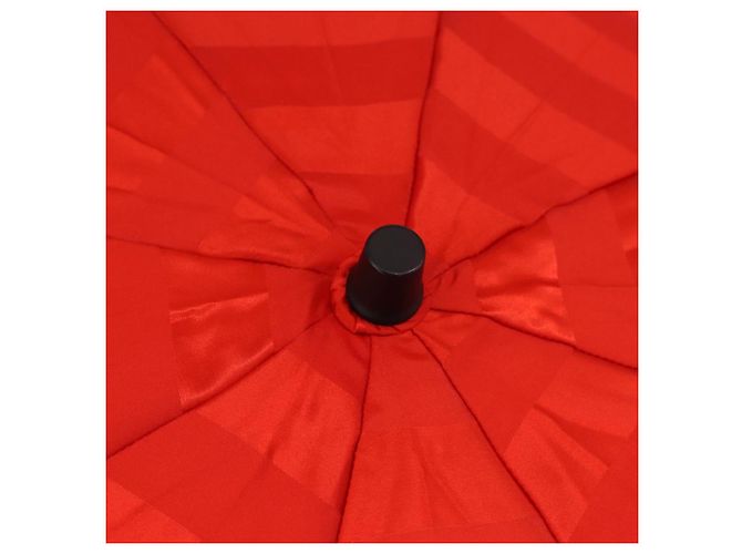 Christian Dior Folding Umbrella Polyester Made by Kanebo Red Gold Auth 184395M - view 7