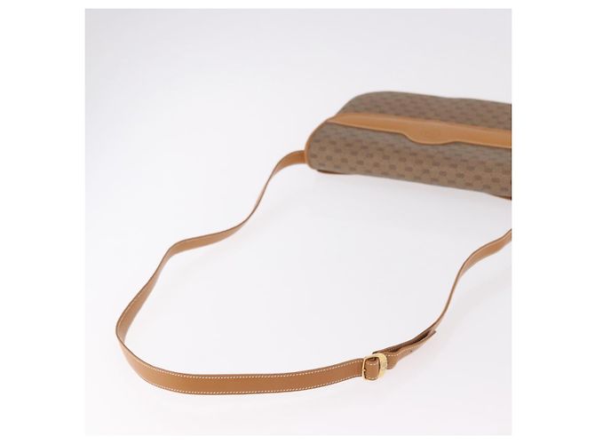 Borsa a Spalla GUCCI Micro GG Supreme PVC Beige Oro 004 256 0024 Auth ep14744 D'oro - vista 7