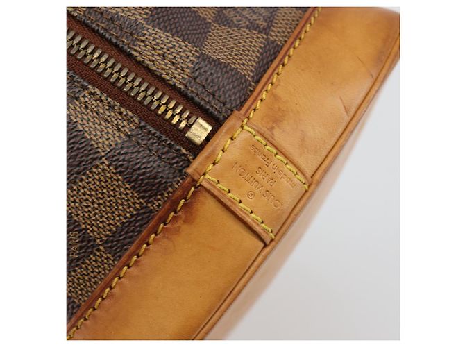 LOUIS VUITTON Borsa Damier Ebene Alma N51131 LV Auth 184636A - vista 14