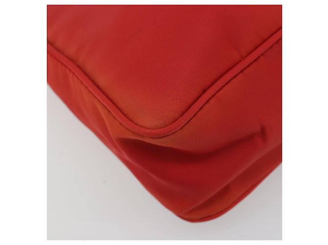 Pochette PRADA in nylon rosso argento 184627A - vista 11