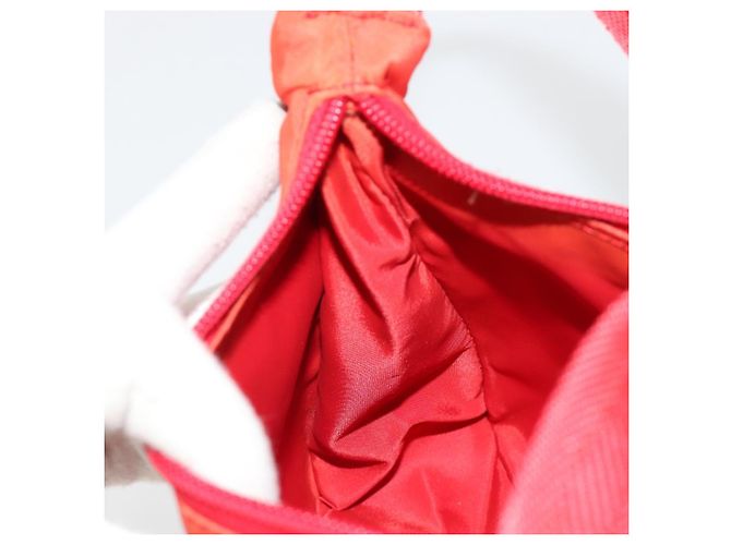 Pochette PRADA in nylon rosso argento 184627A - vista 20
