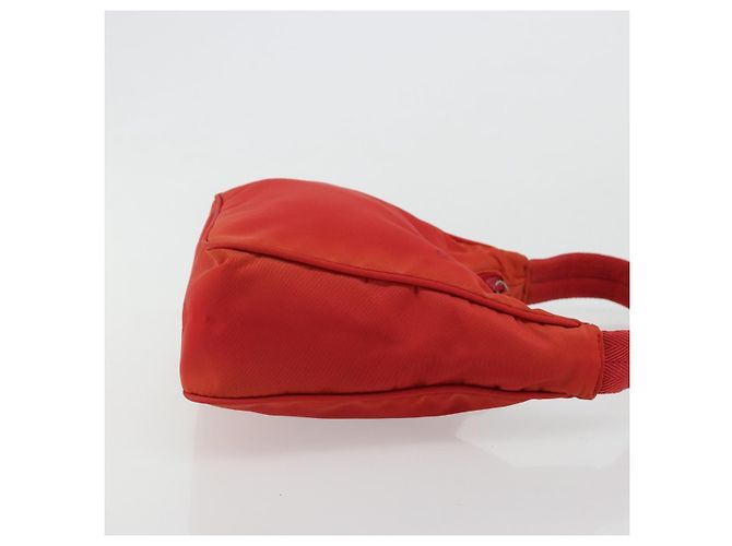 Pochette PRADA in nylon rosso argento 184627A - vista 4