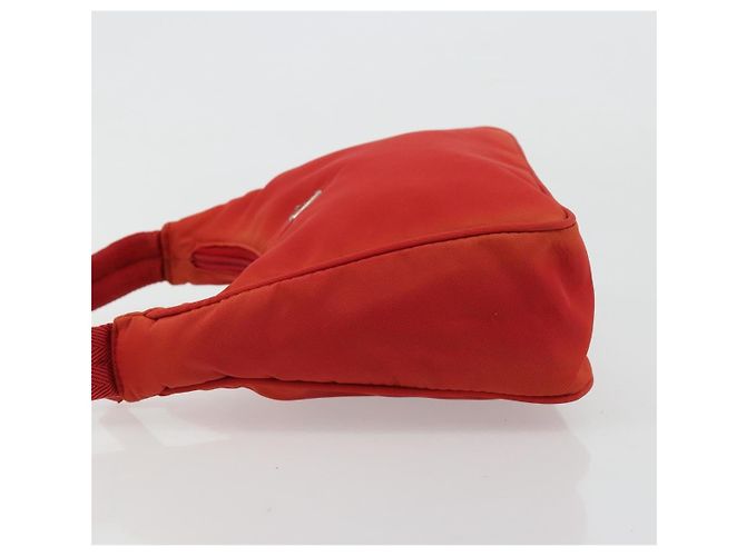 Pochette PRADA in nylon rosso argento 184627A - vista 5