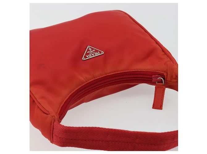 Pochette PRADA in nylon rosso argento 184627A - vista 6