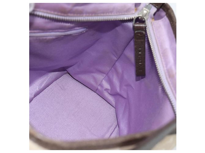 Bulgari Borsa BVLGARI Logo Mania in tela beige e argento Auth bs35496 - vista 17