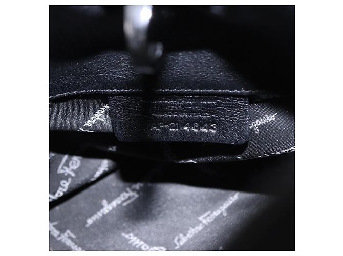 Borsa a mano Salvatore Ferragamo in pelle nera Auth 183891A Nero - vista 14