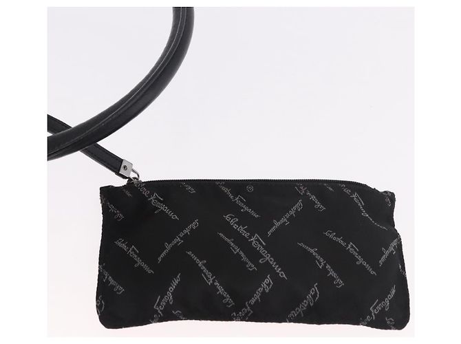 Borsa a mano Salvatore Ferragamo in pelle nera Auth 183891A Nero - vista 18