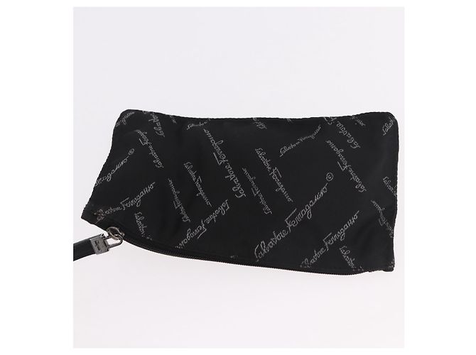 Borsa a mano Salvatore Ferragamo in pelle nera Auth 183891A Nero - vista 19