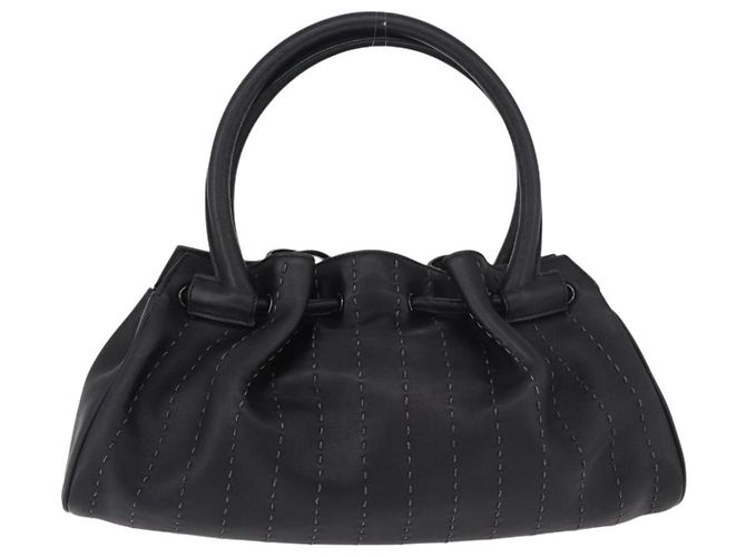 Borsa a mano Salvatore Ferragamo in pelle nera Auth 183891A Nero - vista 2