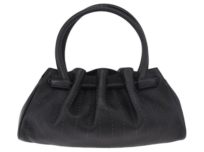 Borsa a mano Salvatore Ferragamo in pelle nera Auth 183891A Nero - vista 3