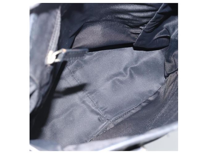 Borsa Tote Christian Dior Trotter Canvas Nera Argento Auth 185124 Nero - vista 15