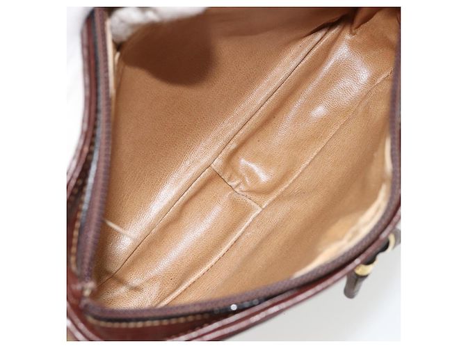 Céline Borsa a Spalla CELINE Macadam Canvas PVC Beige Oro Auth bs35608 D'oro - vista 17