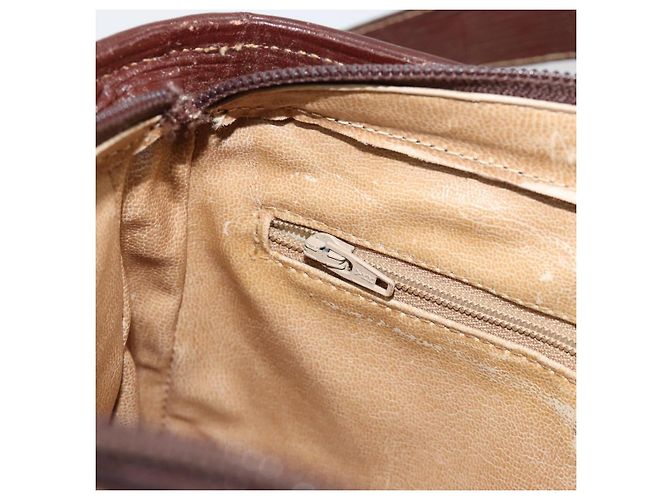 Céline Borsa a Spalla CELINE Macadam Canvas PVC Beige Oro Auth bs35608 D'oro - vista 20