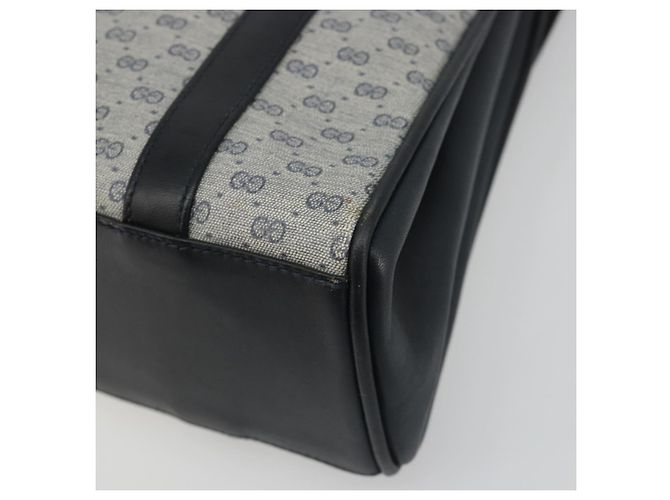 Borsa GUCCI Micro GG Supreme in PVC Blu navy Oro 000 46 4857 Auth ki6678A D'oro - vista 10