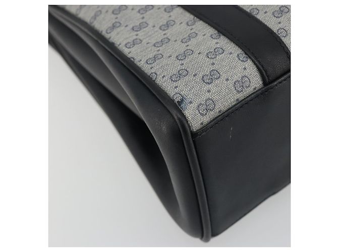 Borsa GUCCI Micro GG Supreme in PVC Blu navy Oro 000 46 4857 Auth ki6678A D'oro - vista 11