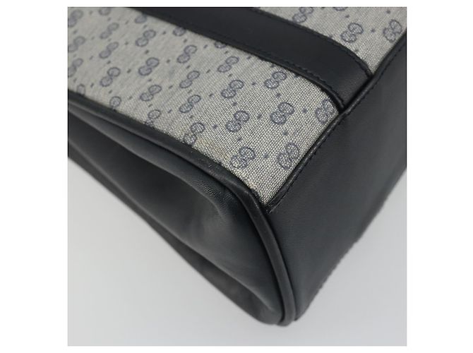 Borsa GUCCI Micro GG Supreme in PVC Blu navy Oro 000 46 4857 Auth ki6678A D'oro - vista 13