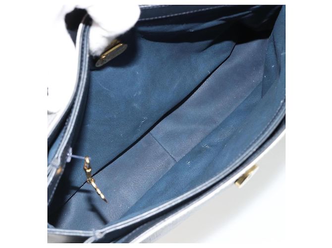 Borsa GUCCI Micro GG Supreme in PVC Blu navy Oro 000 46 4857 Auth ki6678A D'oro - vista 17