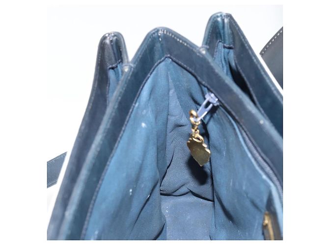 Borsa GUCCI Micro GG Supreme in PVC Blu navy Oro 000 46 4857 Auth ki6678A D'oro - vista 19