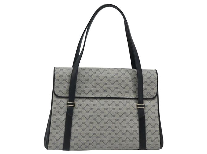 Borsa GUCCI Micro GG Supreme in PVC Blu navy Oro 000 46 4857 Auth ki6678A D'oro - vista 3