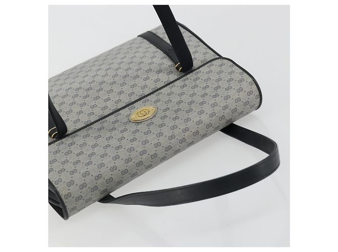 Borsa GUCCI Micro GG Supreme in PVC Blu navy Oro 000 46 4857 Auth ki6678A D'oro - vista 6