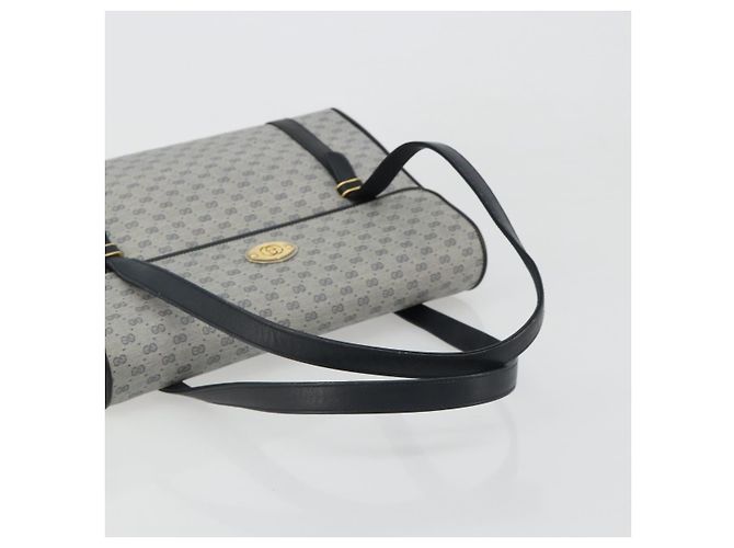 Borsa GUCCI Micro GG Supreme in PVC Blu navy Oro 000 46 4857 Auth ki6678A D'oro - vista 7