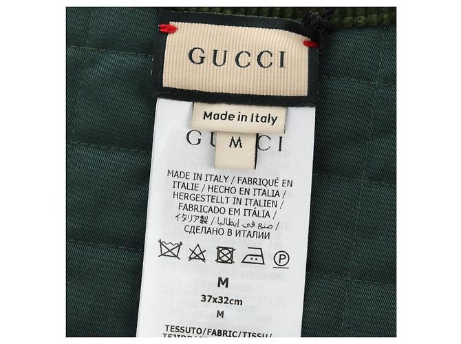 Abrigo para mascotas GUCCI Web Sherry Line Algodón Rojo Verde Auth 183133M Roja - vista 16