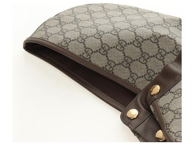 Set Harnes e Cappottino GUCCI GG Supreme in PVC Beige Oro 692963 Auth 182693V - vista 7