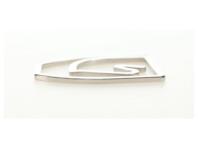 Hermès HERMES Equestre Money Clip metal Silver Auth 184756M Argento - vista 4