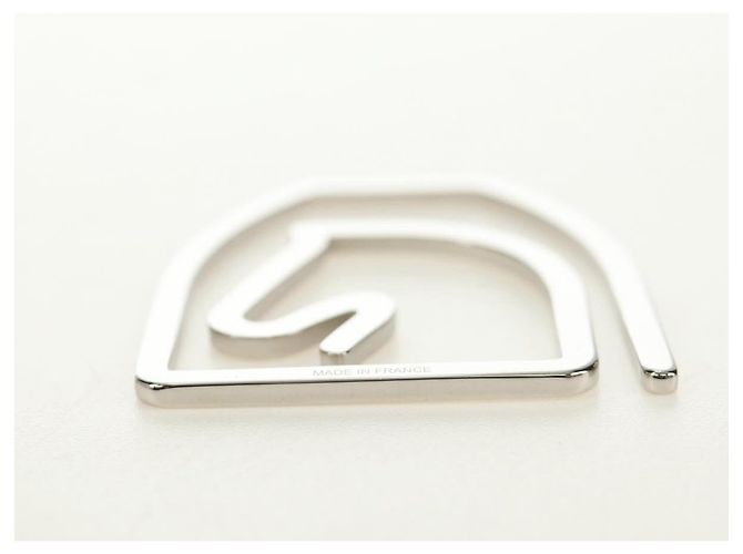 Hermès HERMES Equestre Money Clip metal Silver Auth 184756M Argento - vista 7