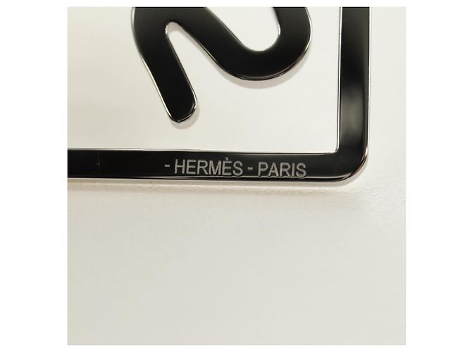 Hermès HERMES Equestre Money Clip metal Silver Auth 184756M Argento - vista 9