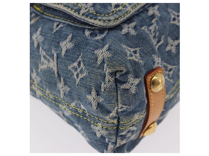 LOUIS VUITTON Monogram Denim Buggy GM Shoulder Bag Blue M95048 LV Auth 184988V - vista 11