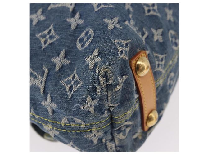 LOUIS VUITTON Monogram Denim Buggy GM Shoulder Bag Blue M95048 LV Auth 184988V - vista 13