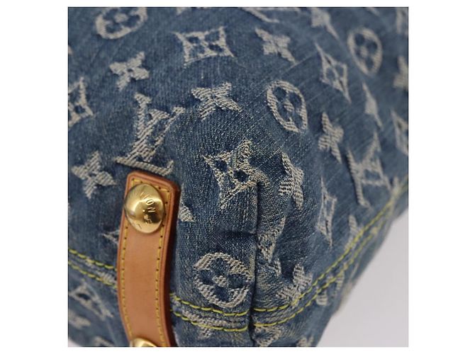 LOUIS VUITTON Monogram Denim Buggy GM Shoulder Bag Blue M95048 LV Auth 184988V - vista 14